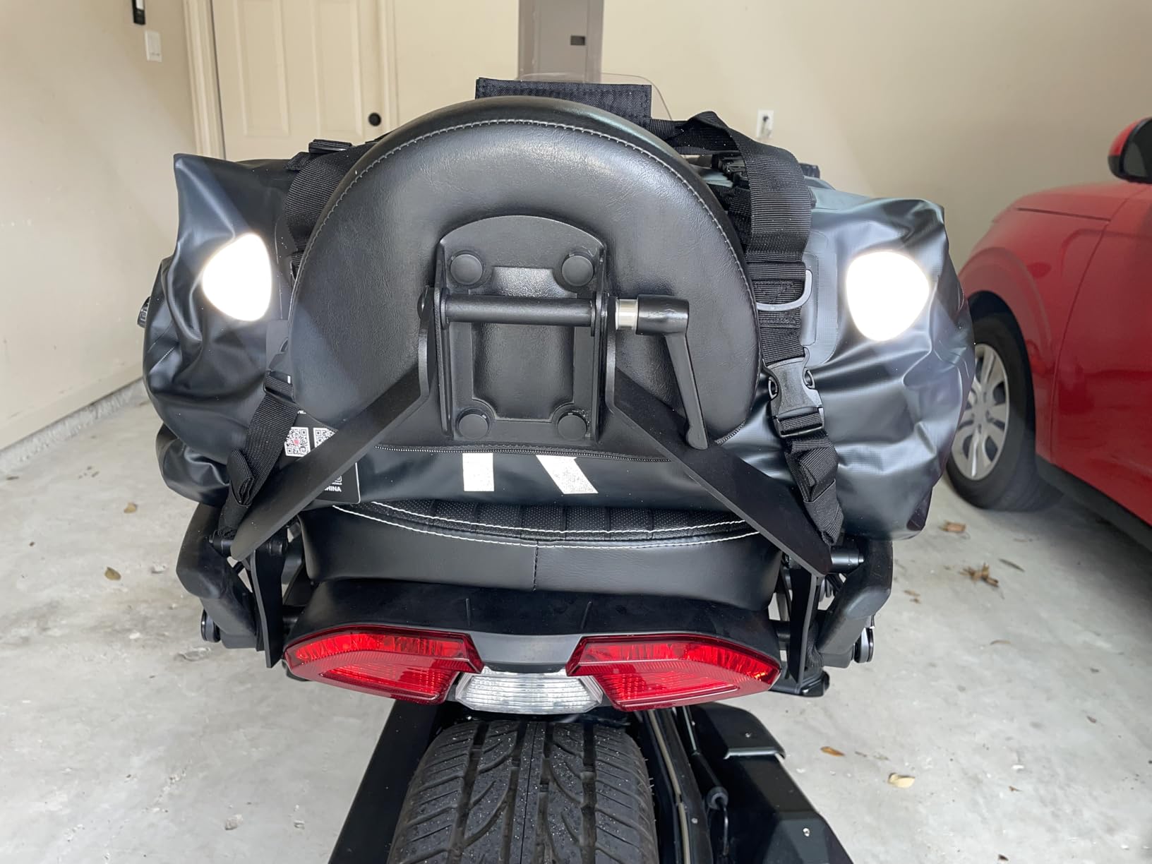 IRON JIA'S Motorcycle Dry Bag, Waterproof Duffel Bag with Roll-Top Closure customer photo 2