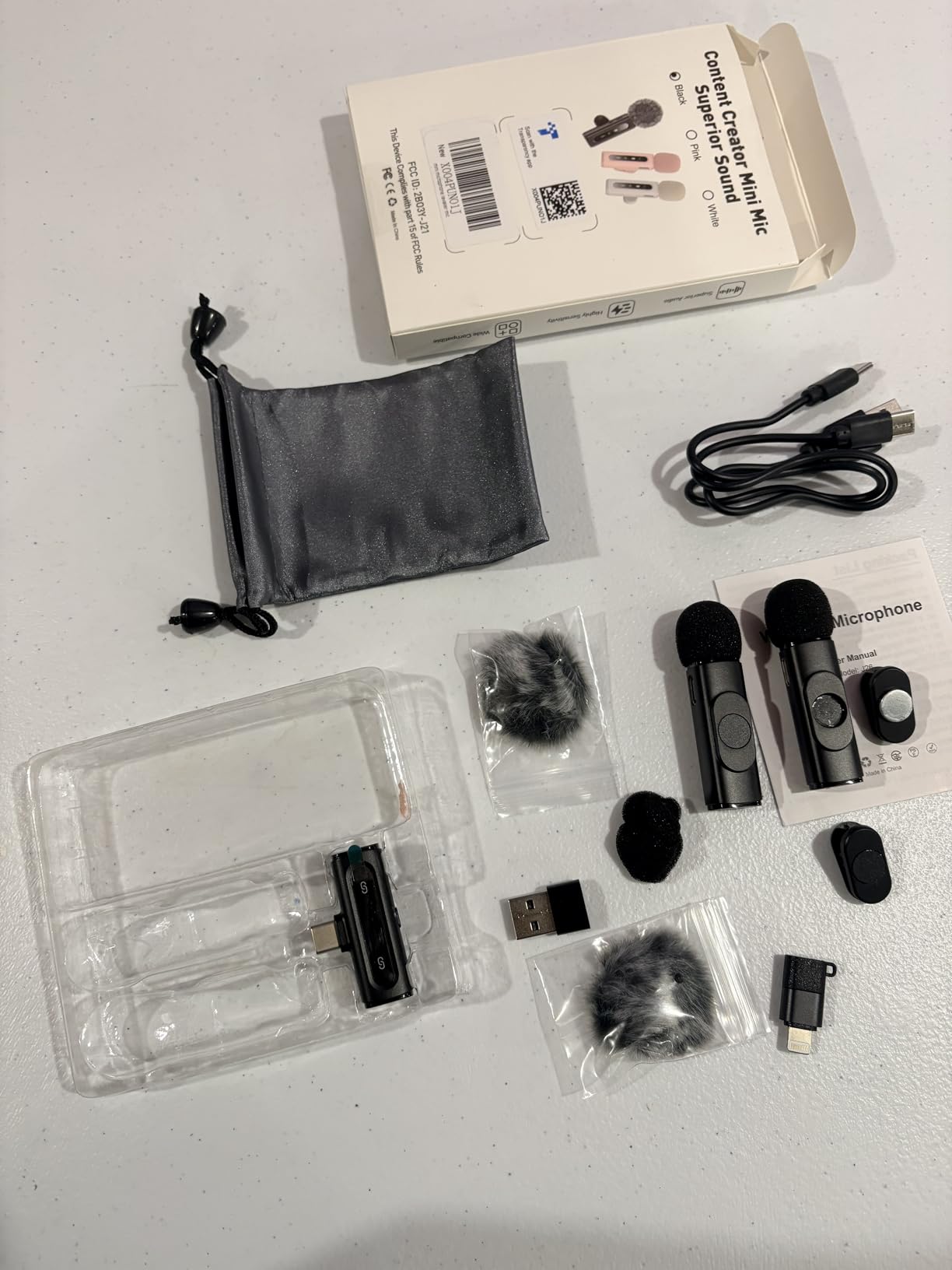 USB C Lavalier Microphone Wireless Mini Mic for Type-C Android Phone/Tablet/PC Video Recording Clip-on Mics with Rotatable Clip&Denoise Recording, Ideal for Vlog Tiktok Youtube Podcast Content Creator customer photo 2