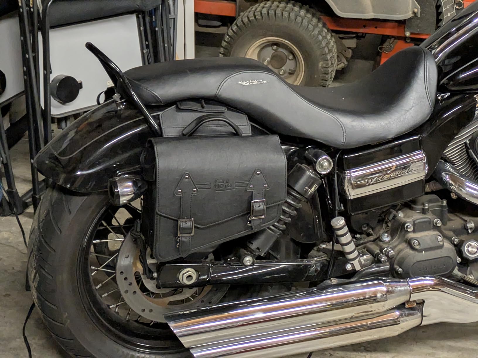 KEMIMOTO Motorcycle Saddlebags PU Leather Side Bags 12L customer photo 1