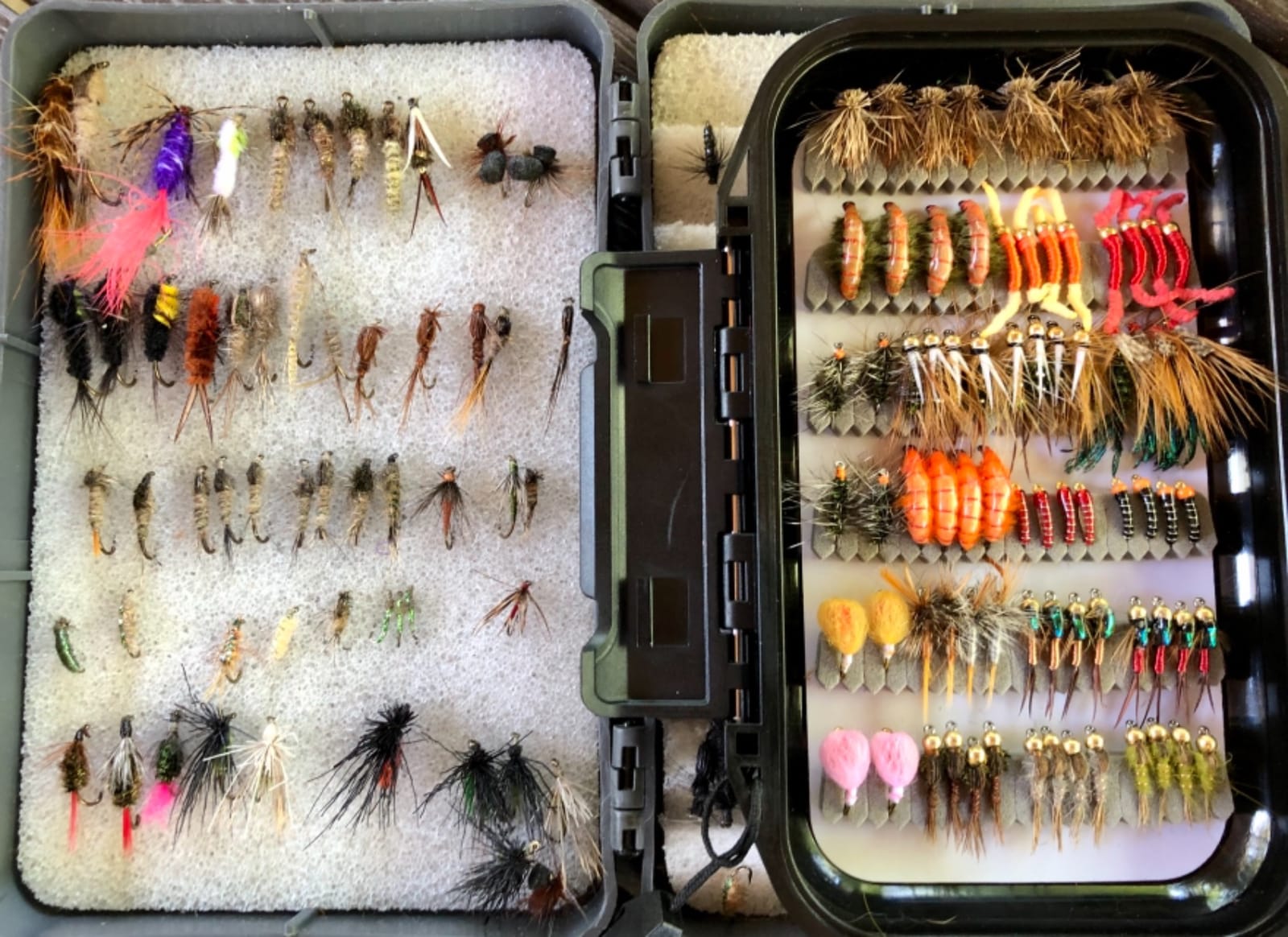 Wifreo Fly Fishing Flies Assortment with Waterproof Fly Box, 28/40/64/92/120pcs Dry/Wet/Nymph/Streamer Flies, Trout/Bass/Panfish/Salmon Fishing Flies customer photo 1