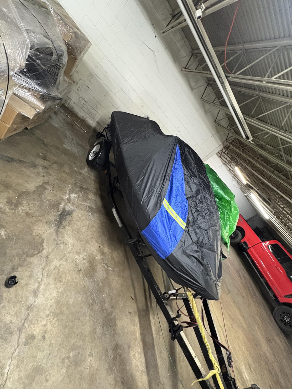 Avecrew Jet Ski Cover Fits 115'' to 120'' L 2-3 Seater PWC (Blue) customer photo 1