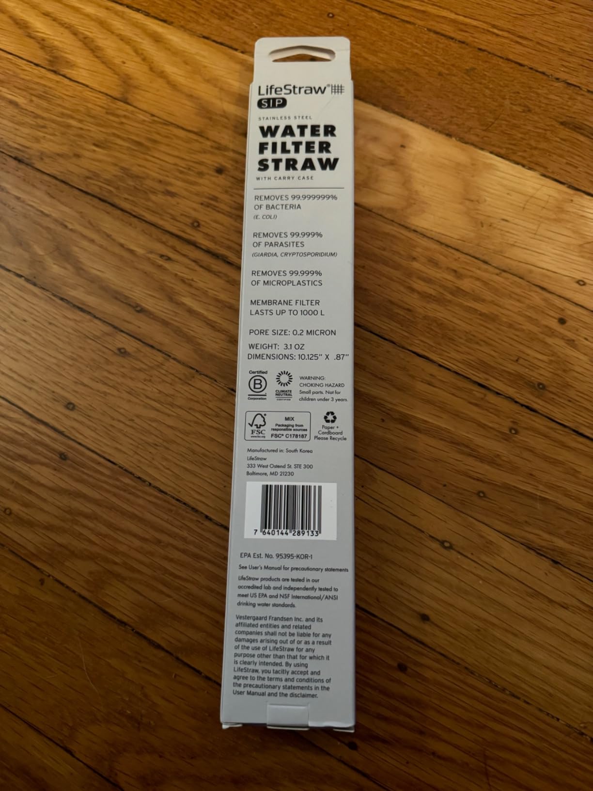 LifeStraw Sip – Reusable Stainless Steel Water Filter Drinking Straw customer photo 1
