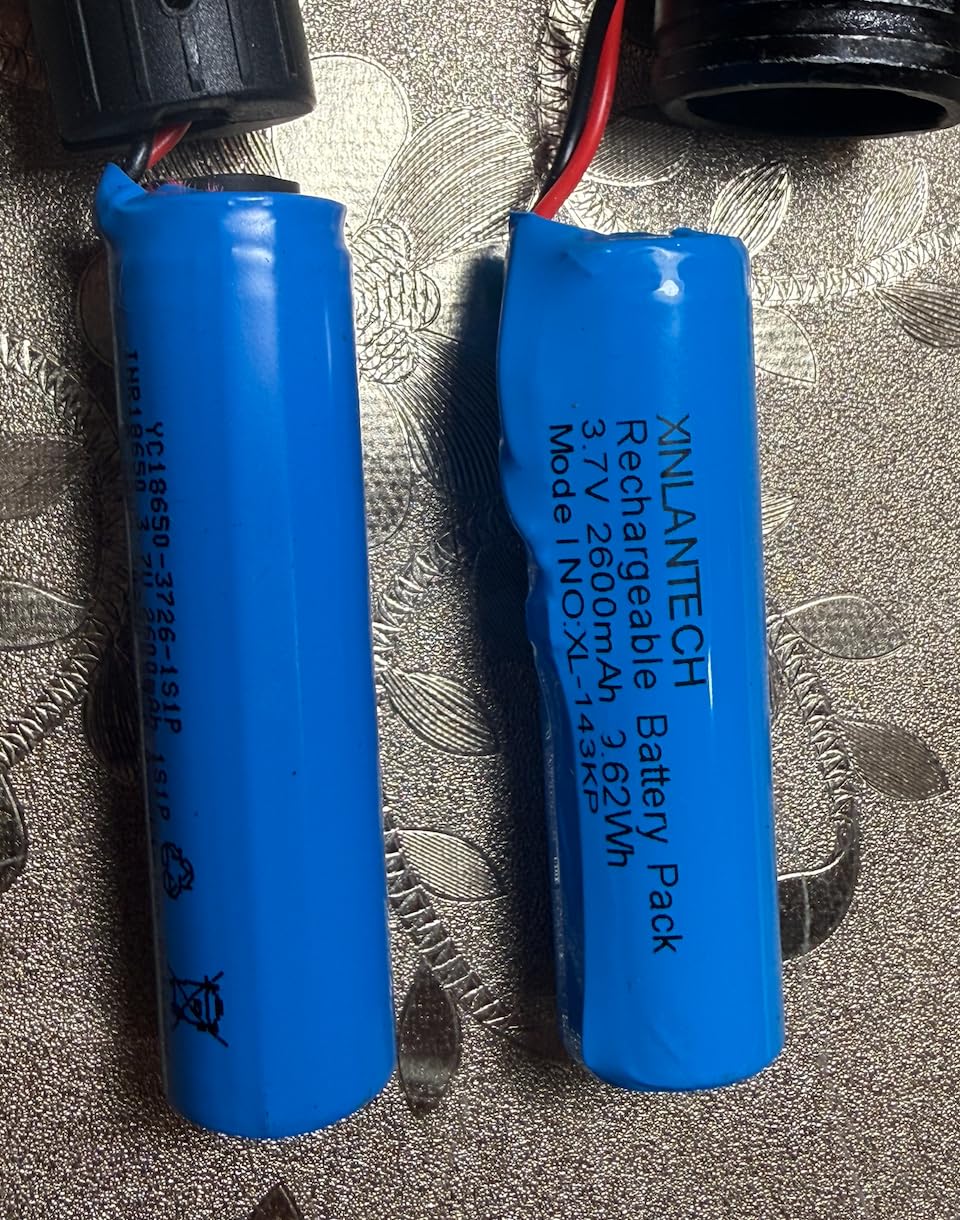 18650 1s1p 2600mAh 3.7v Rechargeable Lithium-ion Battery with Jst PH2.0/2P Connector Plug Wires for DIY Electronics Products, Toys, Lighting, Bluetooth Equipment and More customer photo 1