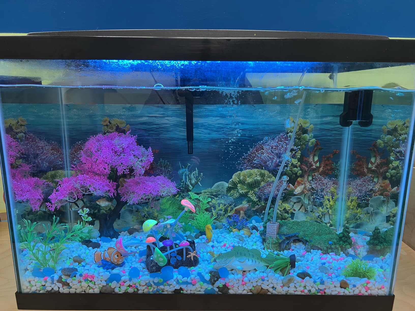 XCNO Aquarium Background Poster Fish Tank Wallpaper, Double-Sided, 12