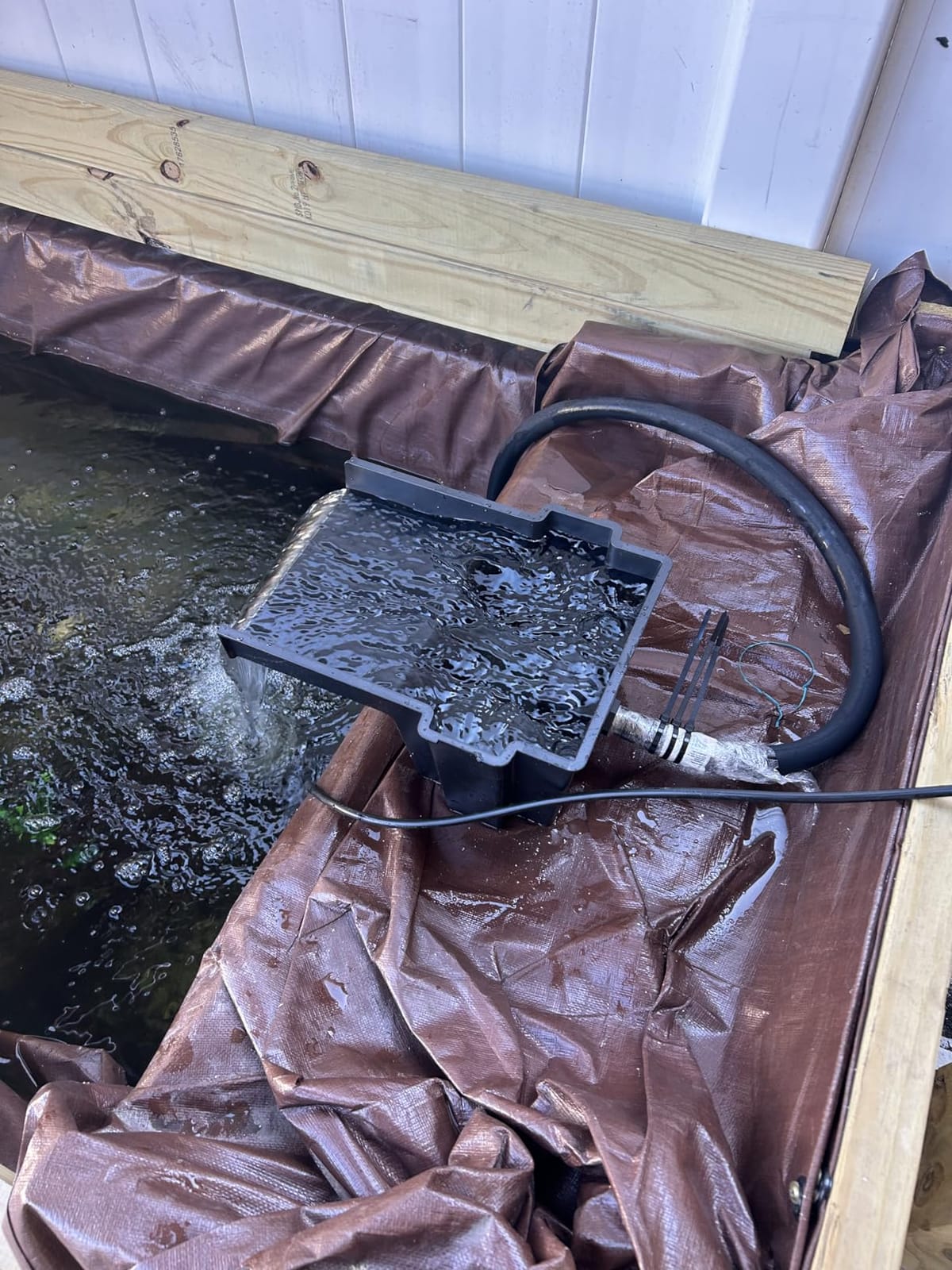 Pond boss Waterfall Spillway, 8 inch Wide Weir, Waterfall Box, Smooth Flow, Durable Construction, Easy to Install, Great for Waterfalls, Pondless Water Features and Streams customer photo 2