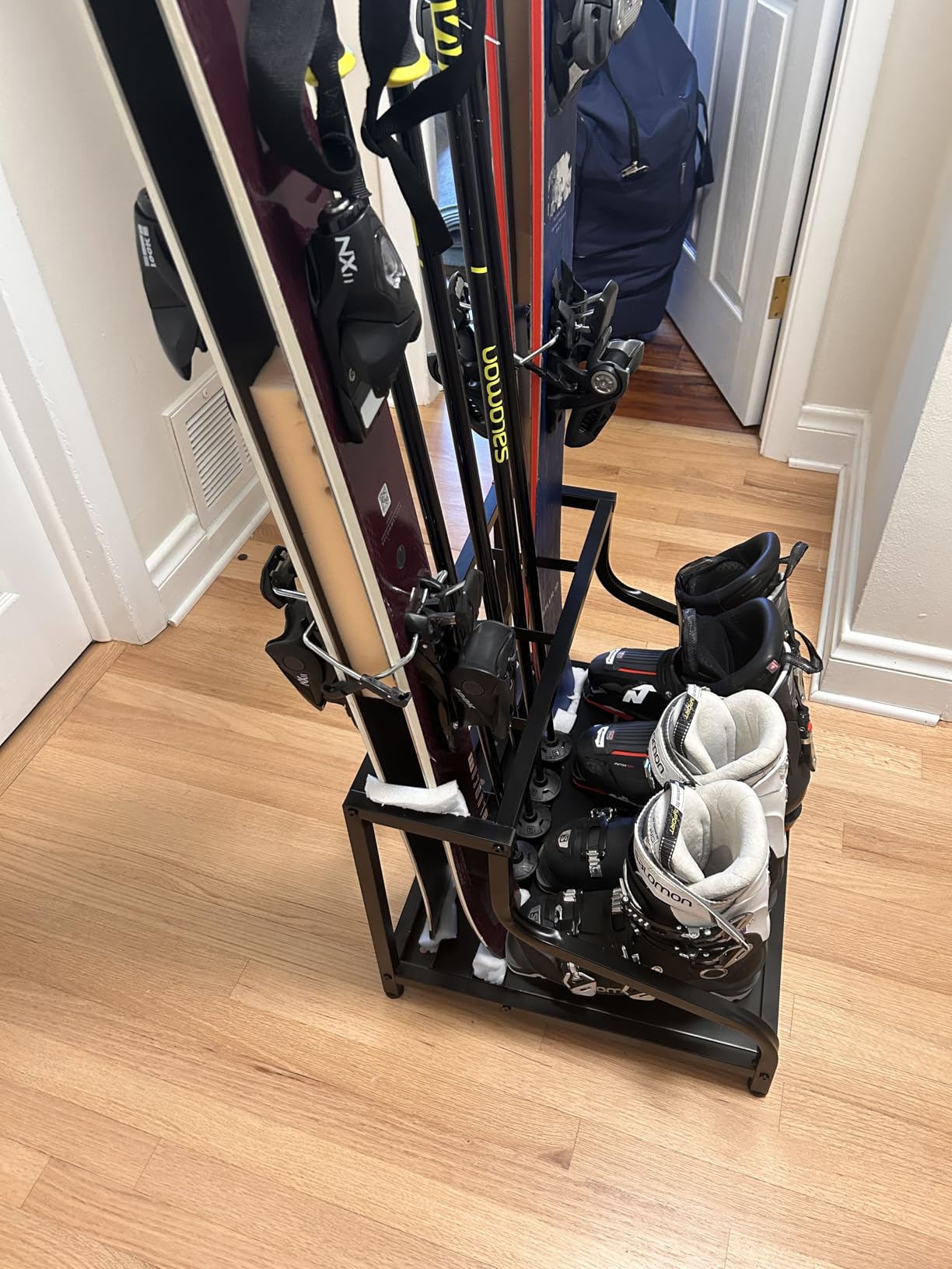FHXZH Ski Storage Rack for Garage - Freestanding Ski Holders customer photo 1