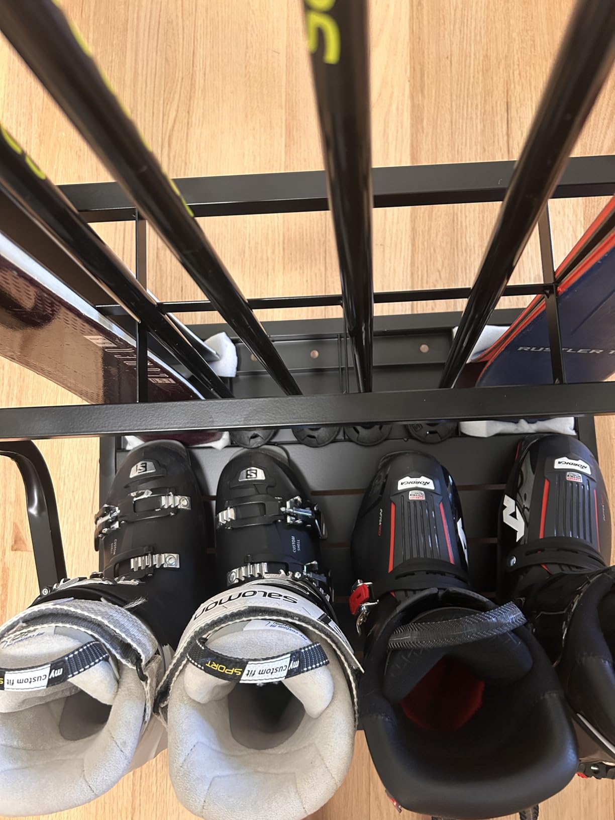 FHXZH Ski Storage Rack for Garage - Freestanding Ski Holders customer photo 2