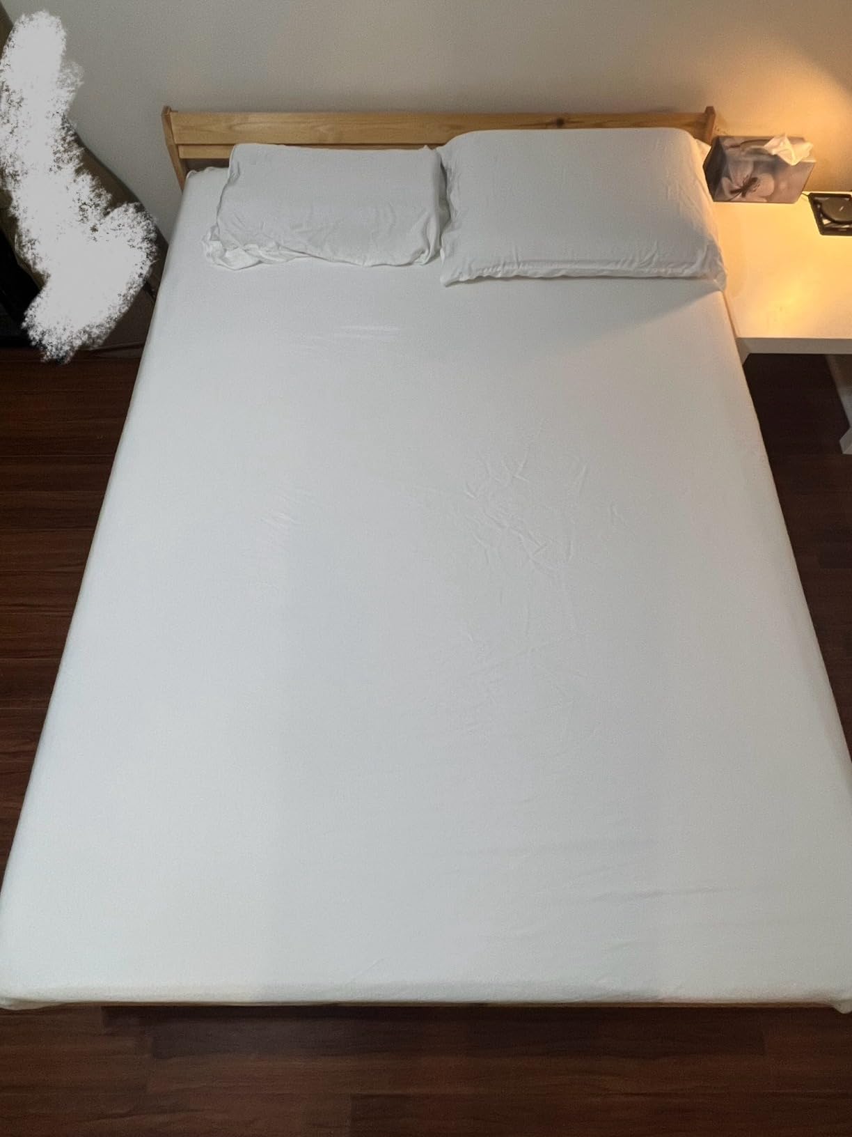 Cooling Sheets Set Queen Size, Viscose Derived from Bamboo for Hot Sleepers | Deep Pocket Up to 16 Inch | Silky Soft & Breathable Bedding - 4PC (Queen, Navy) customer photo 2