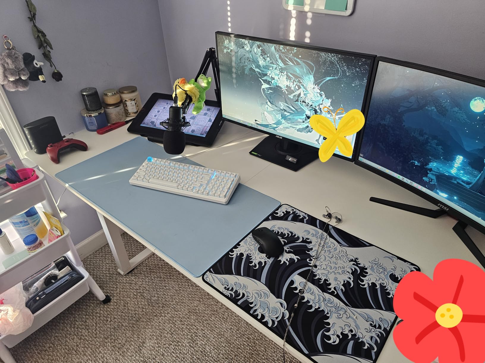 ONBRILL Standing Desk, 71x32 Inches Rectangle Stand Up Desk with 4 Legs customer photo 2