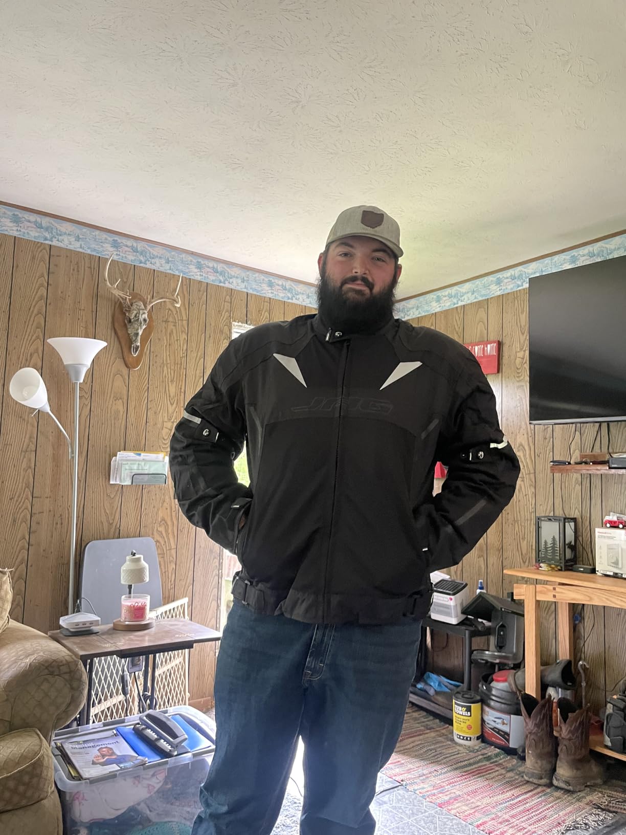 JAG Mesh Motorcycle Jacket with Armor, High Visibility Men's Riding Jacket customer photo 2