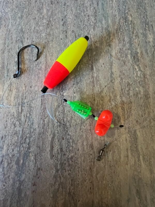 6Pcs Catfish Fishing Rigs Ready Kit,2 in 1 Rotating rattles/Double Rattles Beads, Float Rigs Tackle Santee Rig Peg Catfish,Free Adjustment in freshwter and Saltwater customer photo 1
