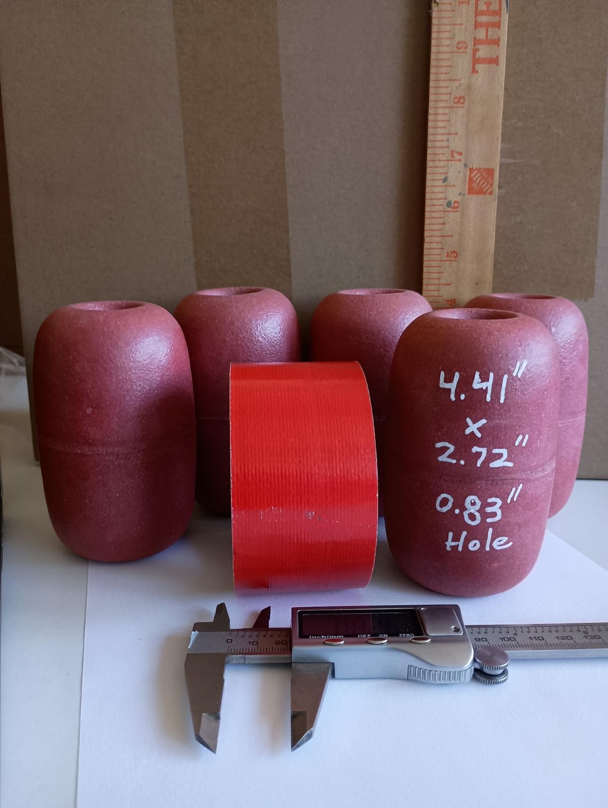 Deep Water Fishing Float 4.72 x 2.75'' Heavy Duty Pool Buoy Float Fishing Marker 0.78 Hole for Kayak Tow Line Anchor Marker Buoy Drift Sock Replace Pool Crabbing Dock customer photo 2