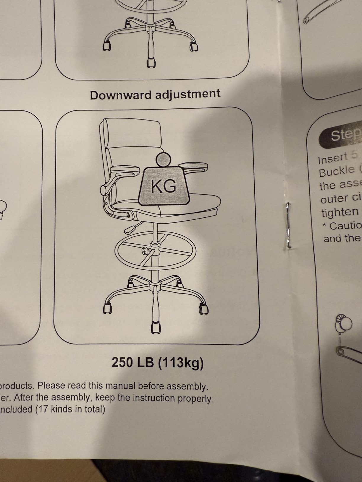 amseatec Tall Drafting Chair for Standing Desk,Executive Office Chair customer photo 2