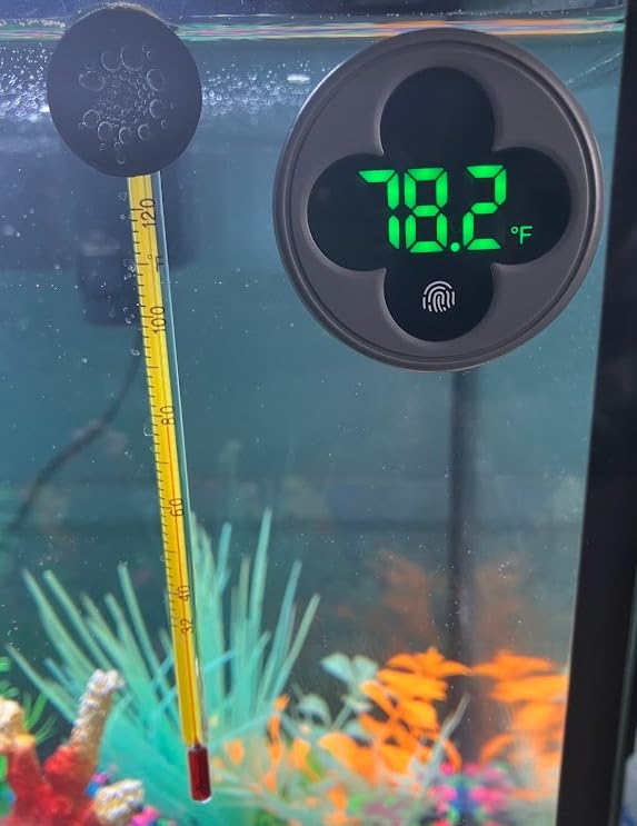 PAIZOO Wireless Aquarium Thermometer Accurate ±0.9℉, Replaceable Battery customer photo 2