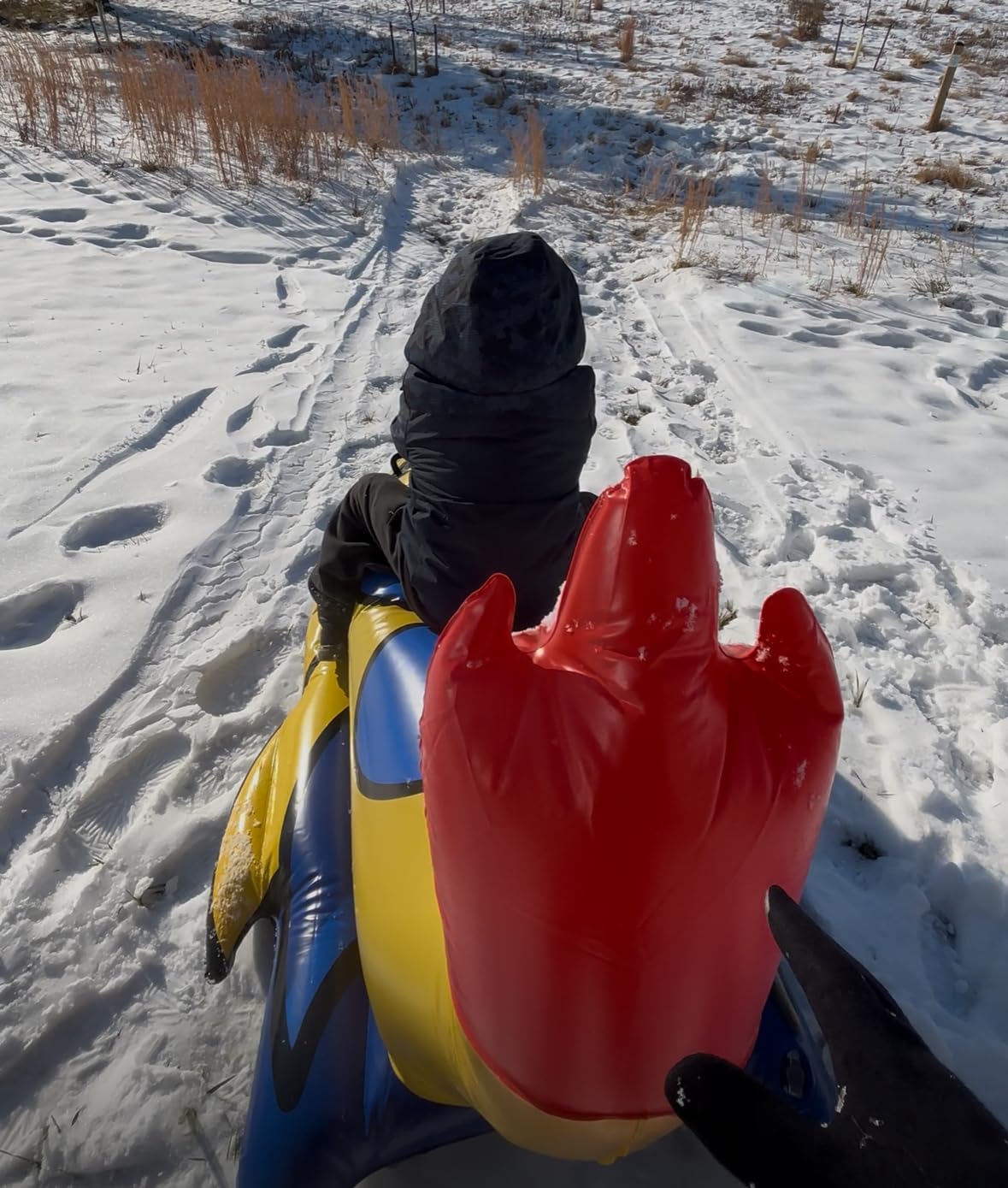 Spaceship Snow Tube, 64 Inch Inflatable Snow Sled for Kids & Adults customer photo 1
