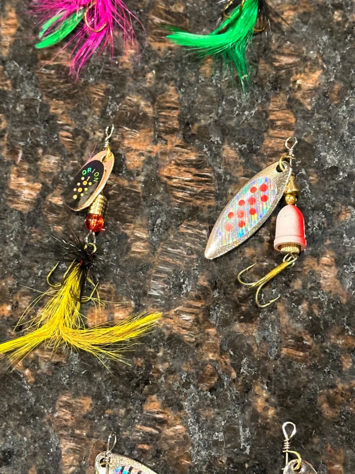 Rooster Tail Fishing Lures – Inline Spinner Baits Kit for Trout, Bass & Salmon – Effective in Freshwater, Streams & Fast Currents customer photo 1