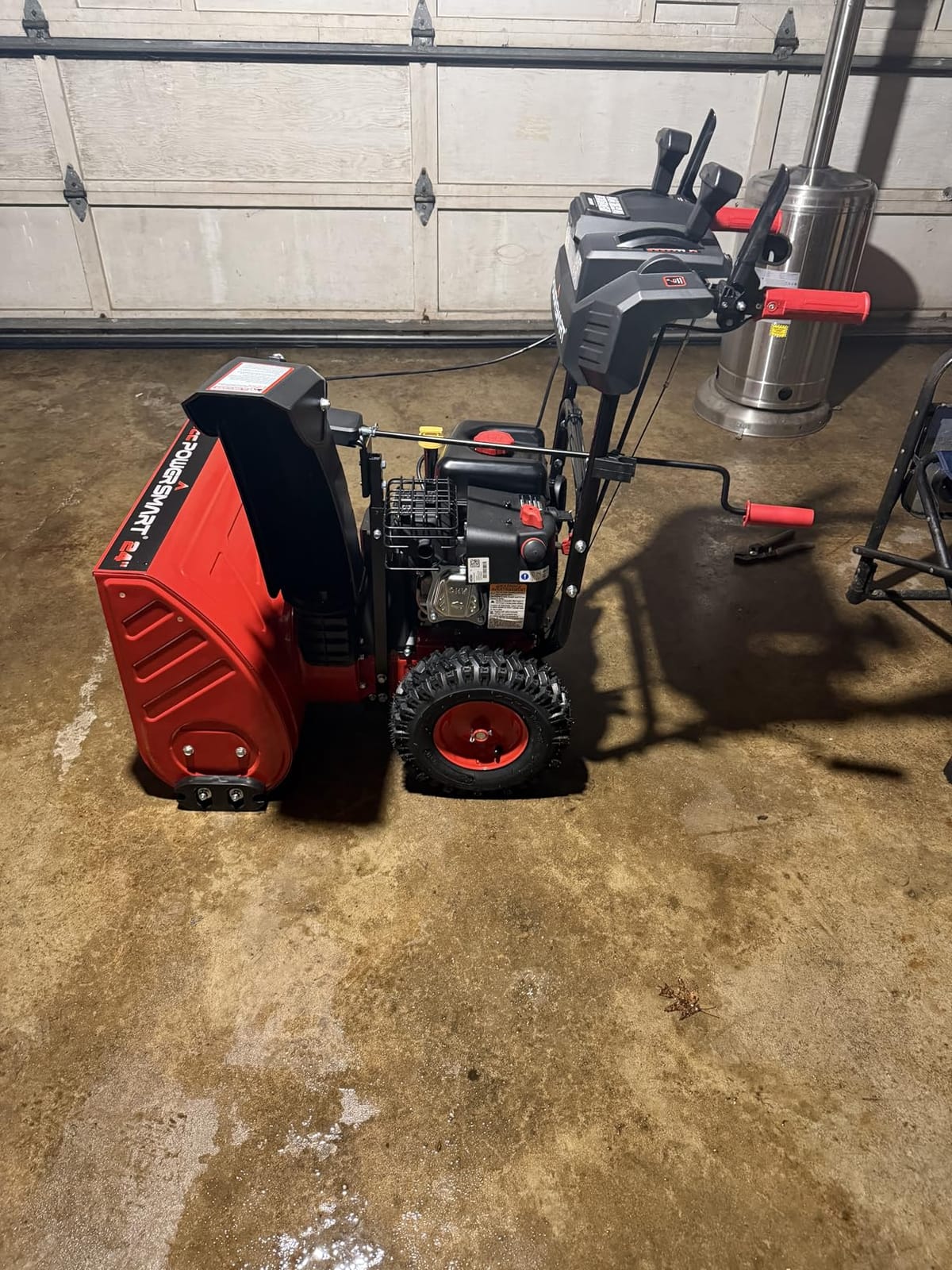 PowerSmart 24-Inch Gas Snow Blower with 212cc Engine, Electric Start, and 6 Forward/2 Reverse Speeds, Two-Stage, Self-Propelled Snow Blower with LED Lights customer photo 1