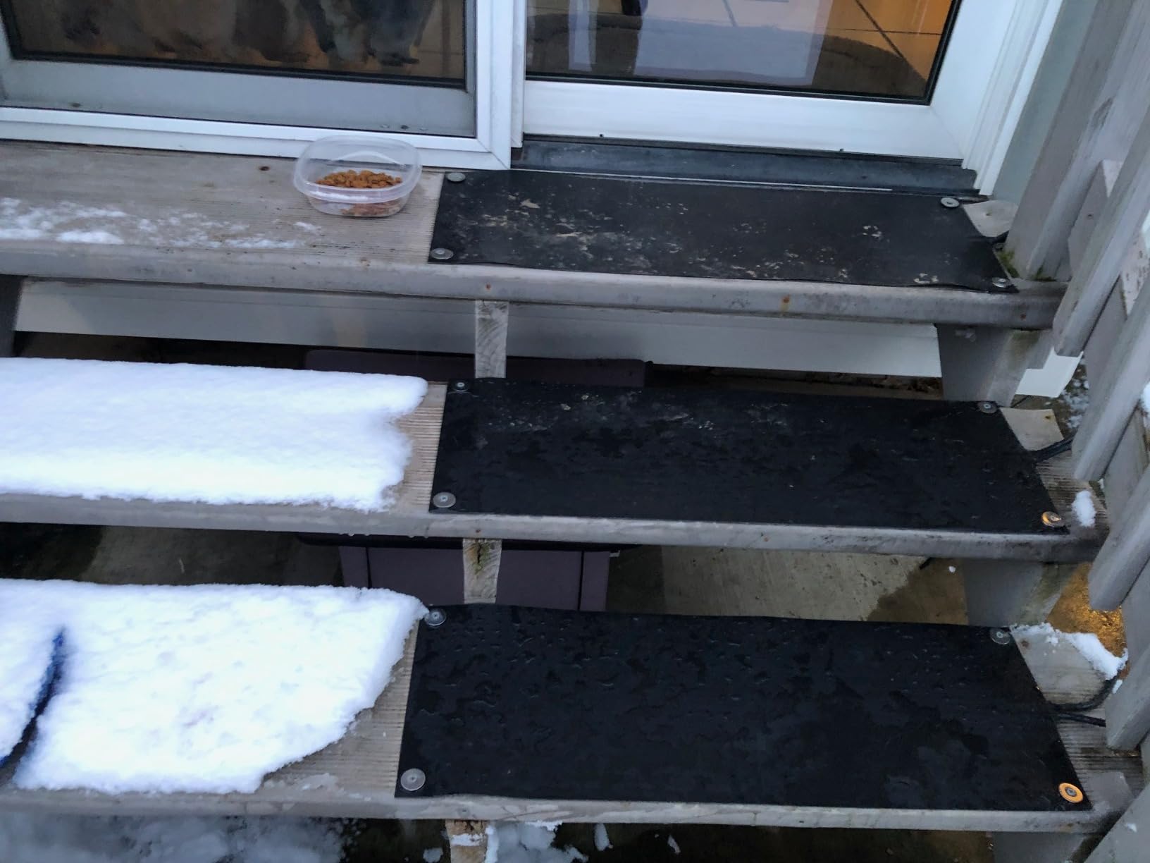 Heated Snow Melting Mats for walkways Stairs- Outdoor Heated Mats- Non-Slip Electric Heated Foot Mats for Winter Snow Removal- Heated Snow Melting Mat for Stairs garages Driveway (10in x 48in) customer photo 2