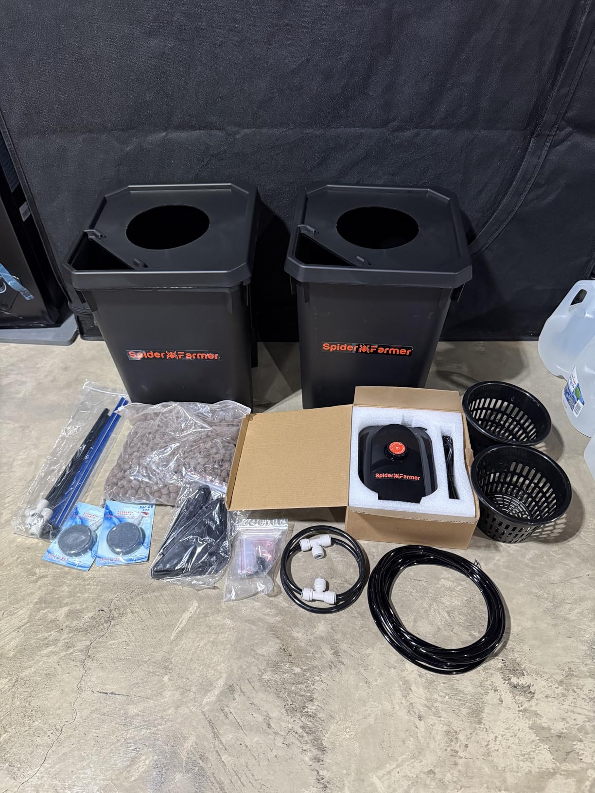 Spider Farmer DWC Hydroponics Growing System Kit 2 Buckets for Indoor Plant customer photo 2