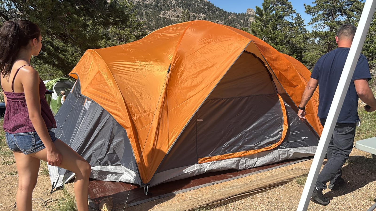Amazon Basics Camping Tent, 3-Season Dome Design with Rainfly customer photo 1