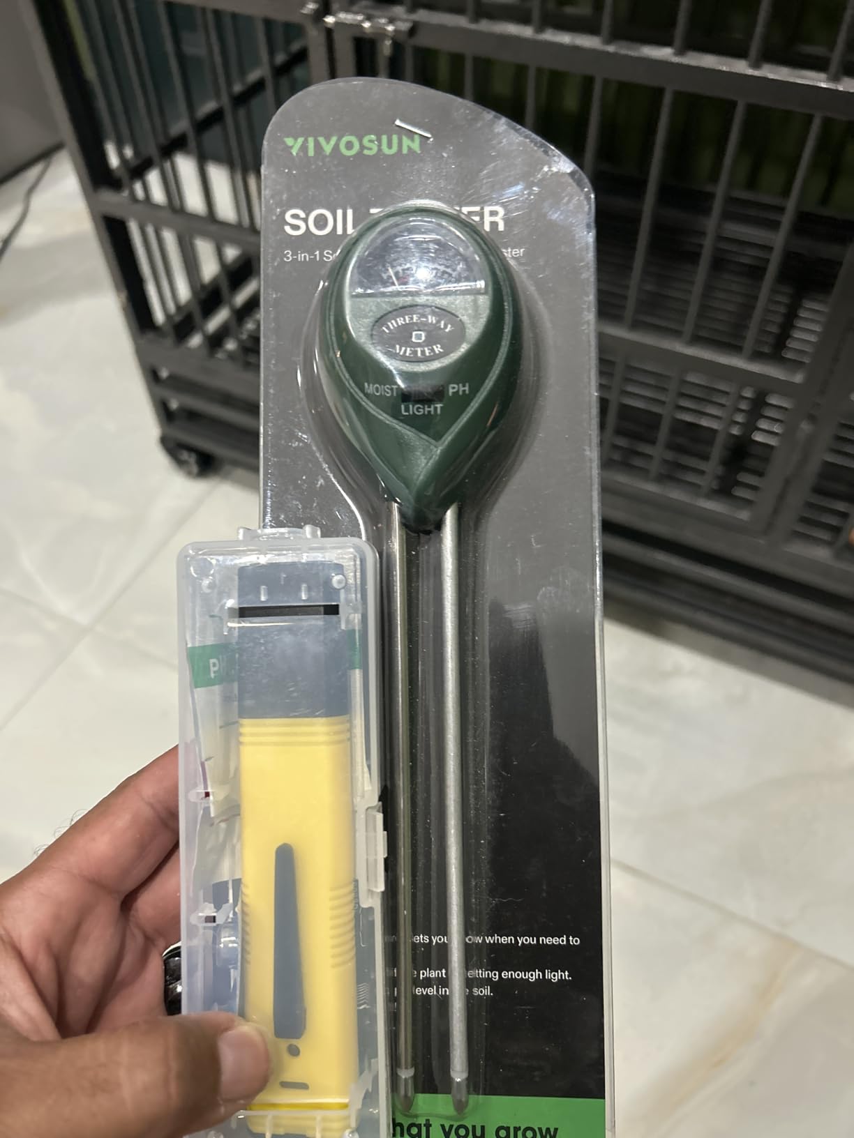 VIVOSUN Digital pH Meter, 3-in-1 TDS/EC/Temperature Meter, 3-in-1 Soil Moisture/pH/Light Tester Combo for Home, Garden and Hydroponics customer photo 2