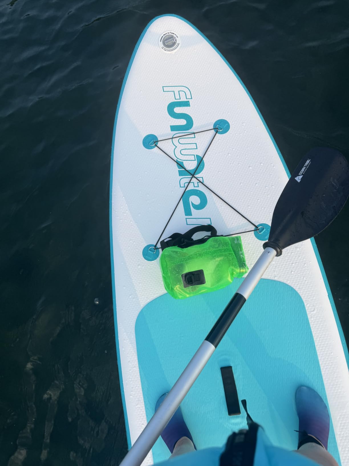 FunWater Inflatable Stand Up Paddle Board with Beginners SUP Accessories | 10'6'' SUP,Anti-Slip EVA Deck,Versatile Yoga/Big Fin Inflatable Paddle Boards for Adults & Youth of All Skill Levels customer photo 1