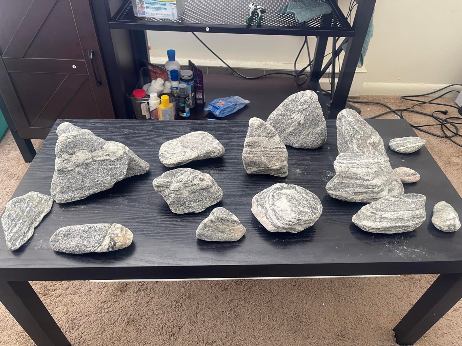Aquarium Rocks Silver Seiryu Rock 5lb Natural Stone for Fish Tanks, Terrariums, Bonsai, Garden Decoration, Micro Landscapes & Reptile Terrariums(2-5inch 4-5Pcs) customer photo 2