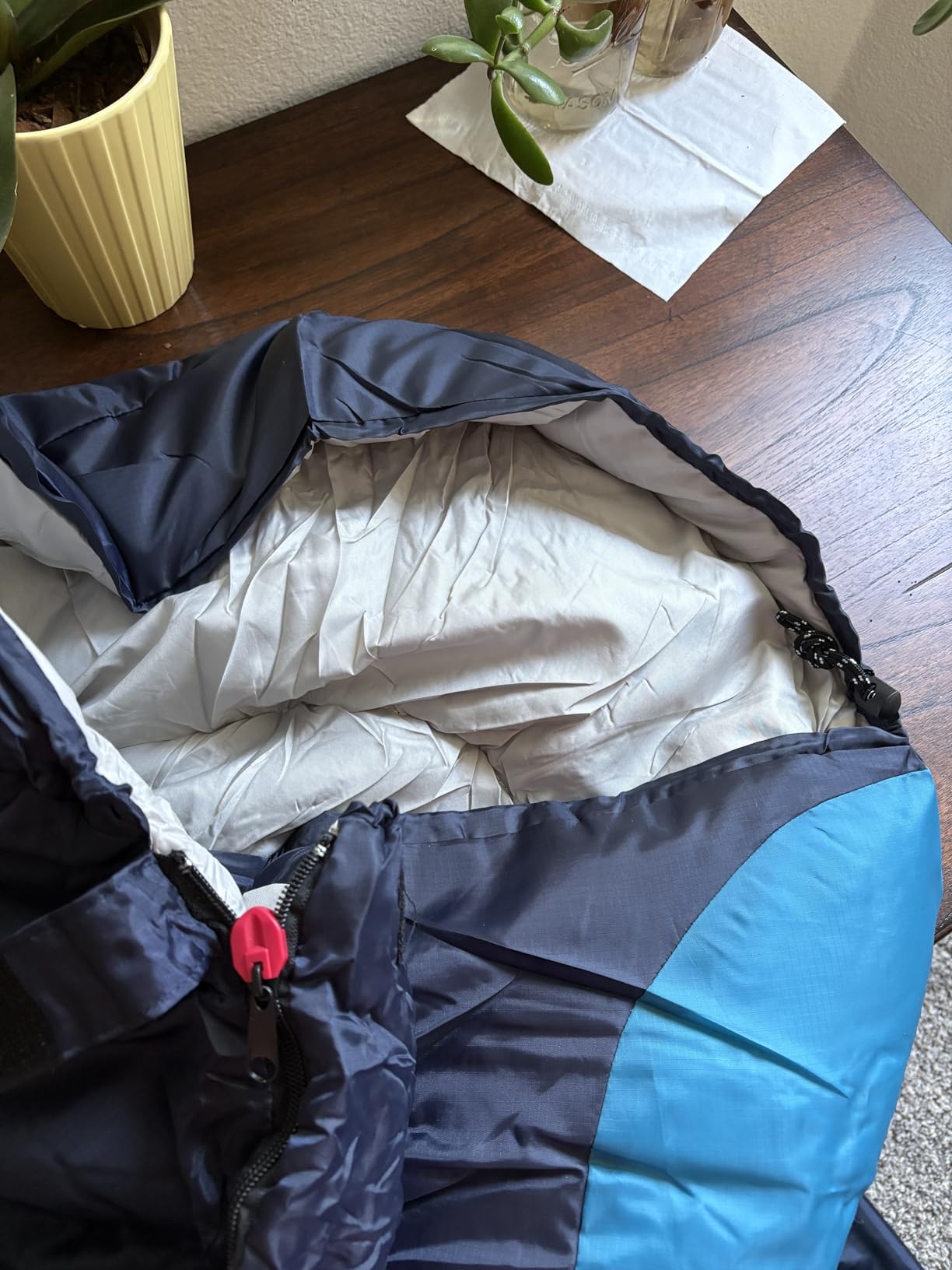 Elevon Double Sleeping Bag for Adults with 2 Pillows, Lightweight Machine Washable 2 Person Sleeping Bag for 3 Seasons Camping Hiking Traveling, Multicolor Option customer photo 1
