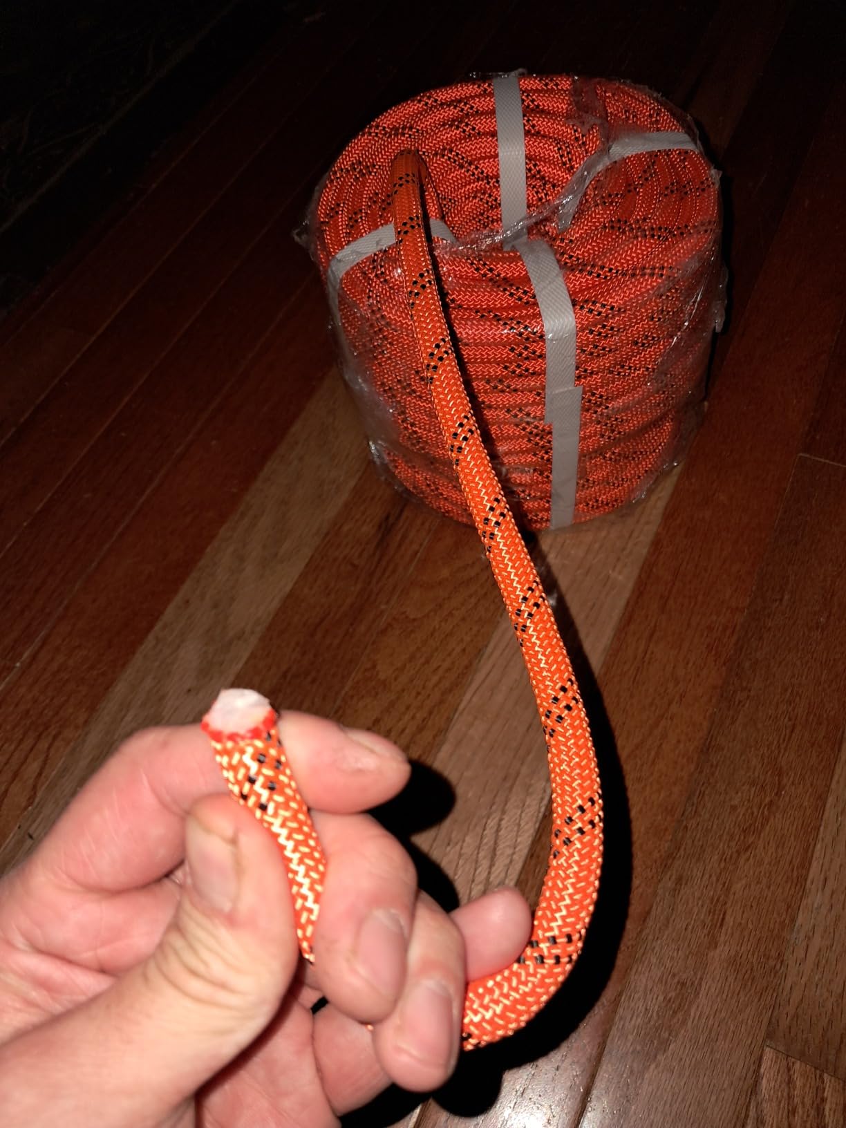 X XBEN Braided Polyester Arborist Rope 3/8 inch X 120ft, 48 Strands customer photo 2