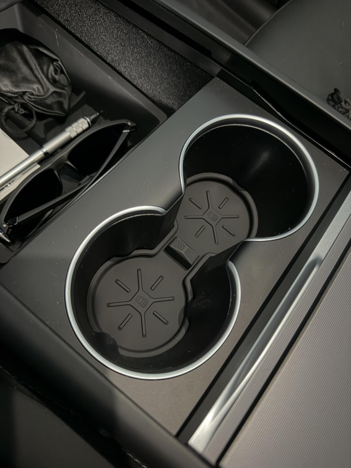 Wigoo for 2026 Tesla Model Y/3/YL Accessories Console Organizer 4PCS Black customer photo 1