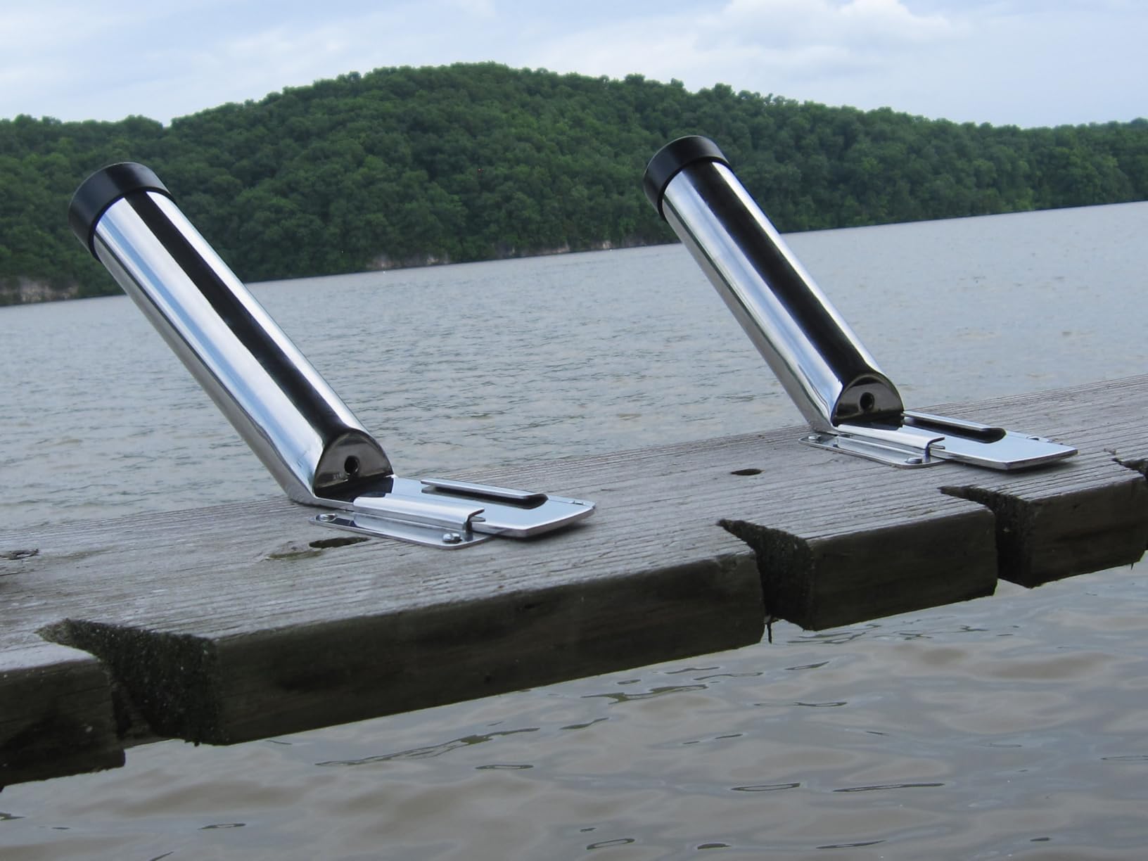 Deck Mount Fishing Rod Holder, Marine Grade Stainless Steel Adjustable Fishing Rod Holders, Support for Marine Boat Yacht customer photo 2