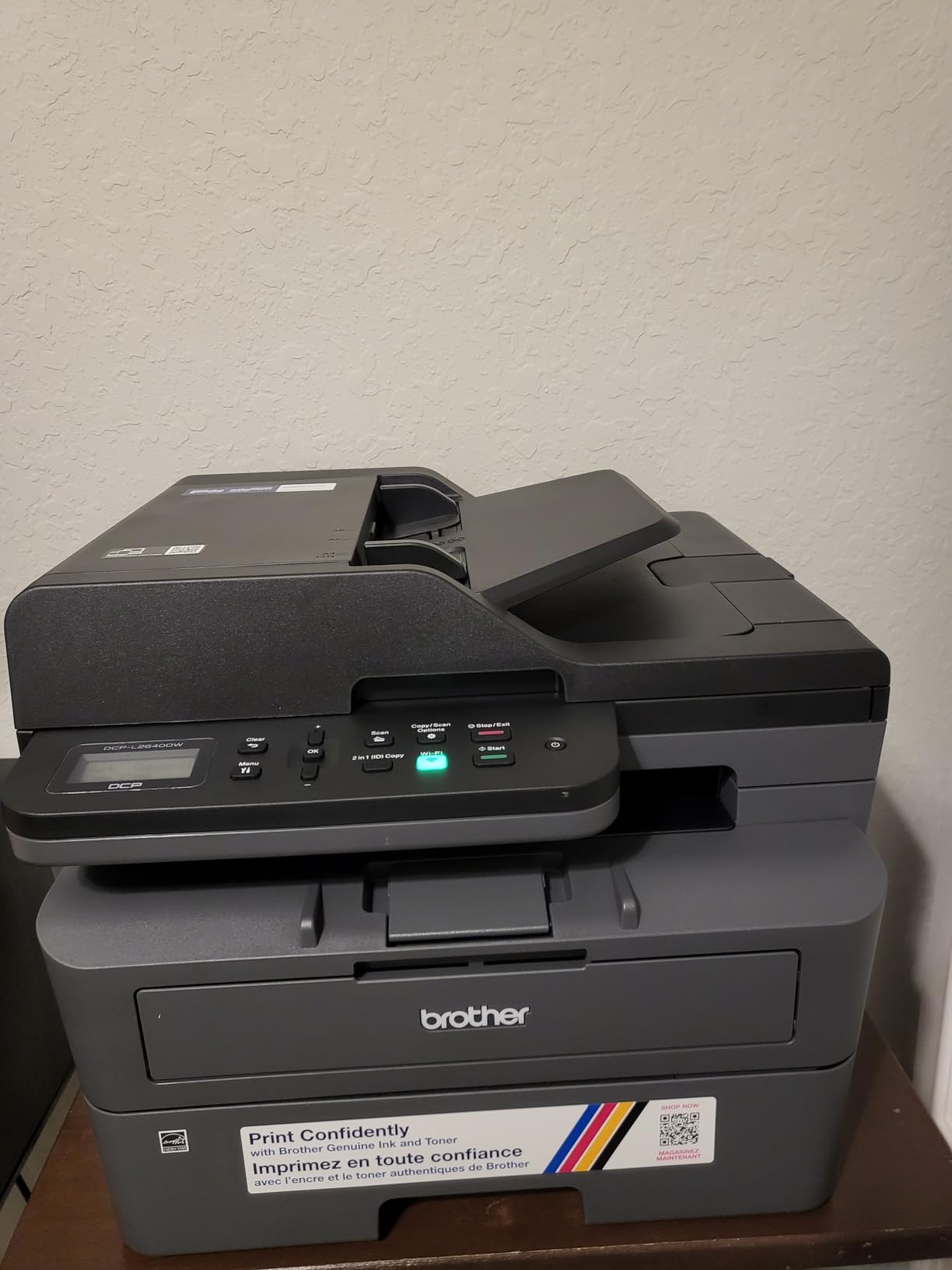 Brother DCP-L2640DW Wireless Compact Monochrome Multi-Function Laser Printer with Copy and Scan, Duplex, Black & White Output | Includes Refresh Subscription Trial(1), (Renewed Premium) customer photo 2