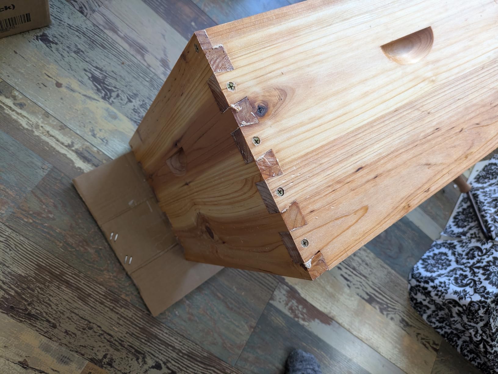 8 Frame Deep Brood Beehive Board Unassembled Bee Box Wax Coated Bee Hives Body Comes with Pack of Screws(No Frames or Foundations) customer photo 1
