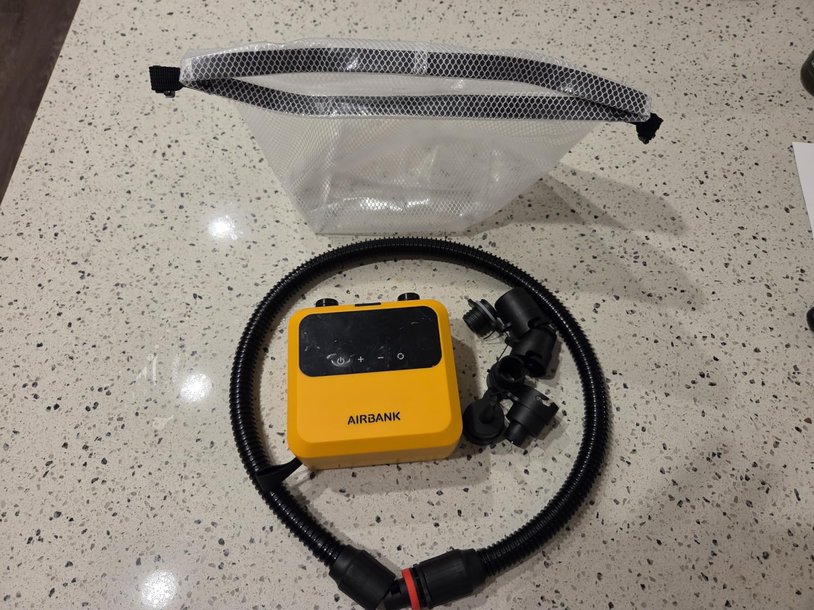 AIRBANK Mini Paddle Board Pump Pulse Pro, Small Rechargeable SUP Pump Electric Portable, Brushless Motor, MAX 20PSI, Fast Inflation Air Pump for Kayak, Inflatables, Boats, Tent, Kite Wings customer photo 2