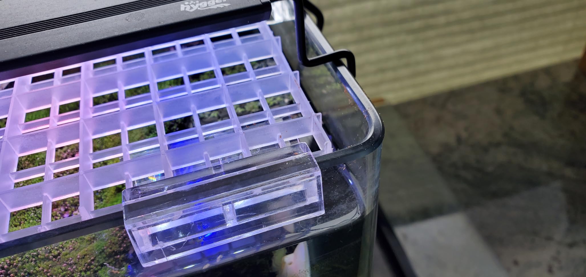 8 Pack Transparent Acrylic Tank Lid with Clips, Aquarium Lid Hood, Fish Tank Top Cover, Breeder Tank Lid, Acrylic Grid Panel Fish Tank Lid, Aquarium Cover Lid customer photo 1