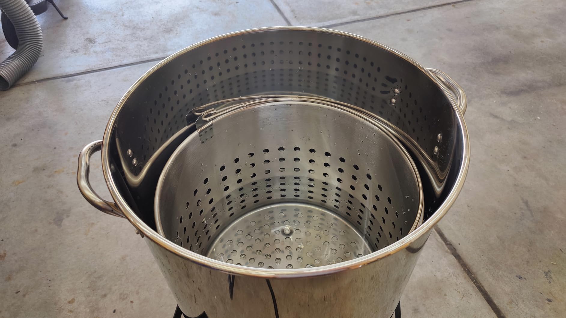 Stainless Steel 60QT Crawfish Boiler with Cover & 12 Inch Skimmer customer photo 1