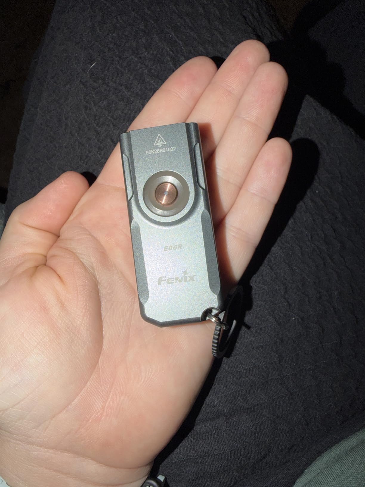 Fenix E06R 700 Lumen 3-in-1 EDC Keychain Flashlight, USB-C Rechargeable, Includes UV Light and Lumentac Organizer (Grey) customer photo 1