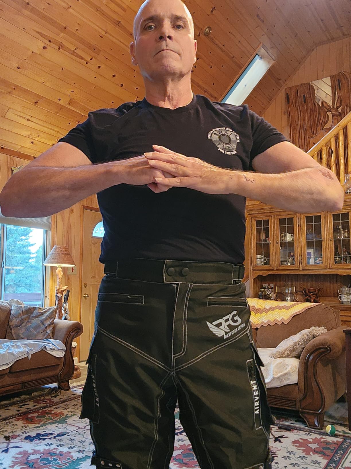 RFG Motorcycle Pants Mens - Waterproof Motorcycle Riding Pants - Ventilation Zippers customer photo 1