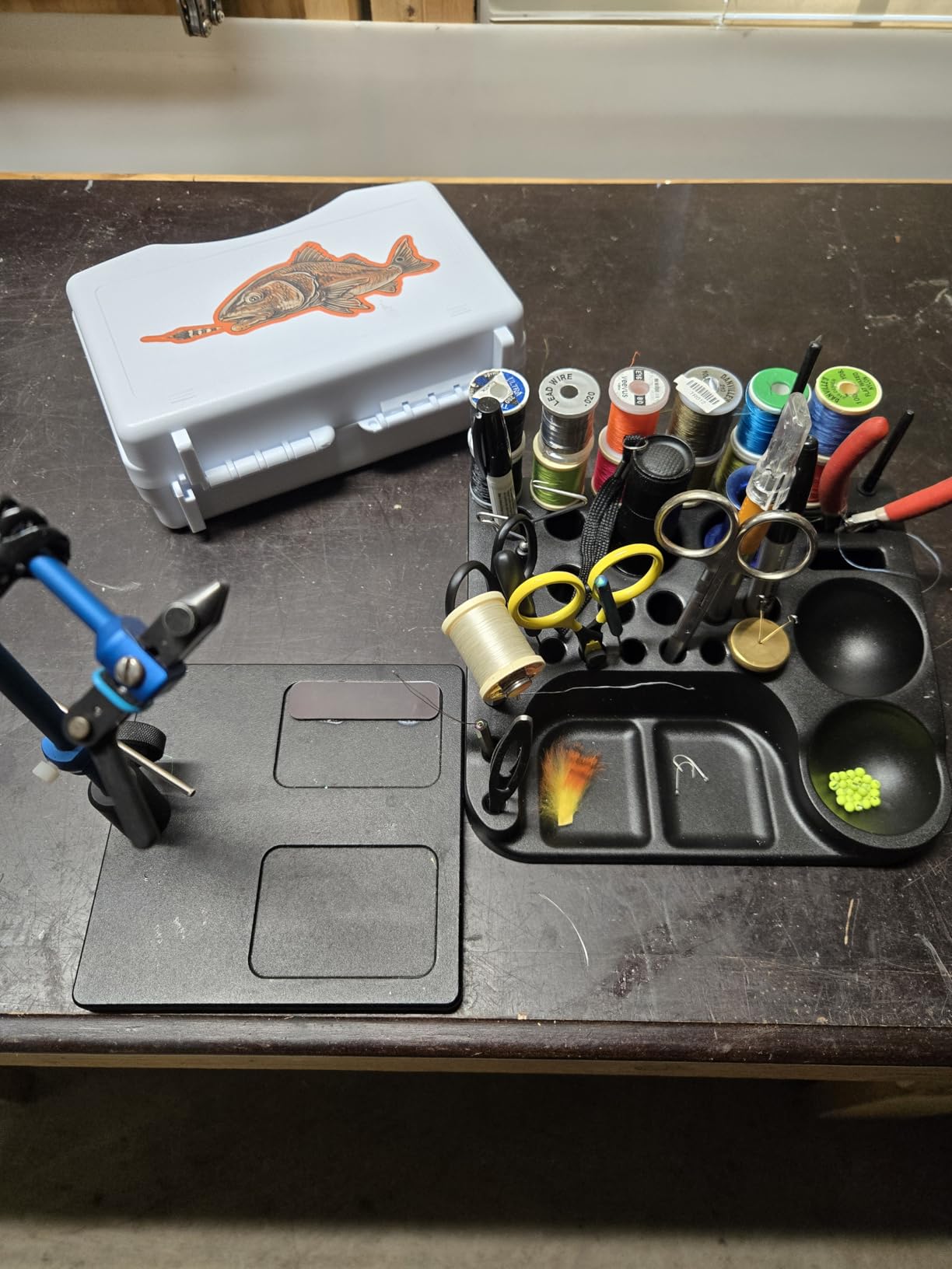 Kingfisher Fly Tying Desktop Tool and Material Organizer customer photo 2