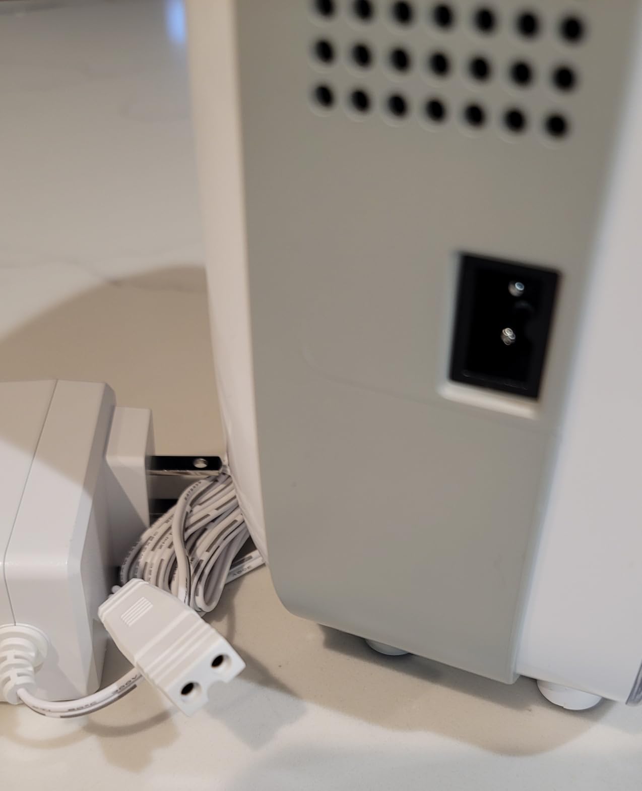 Mini Dehumidifier for Small Bathroom. Quiet. Auto Shut-OFF. Power Off Memory. Electric Dehumidifier for Small Space. Good for Bathroom Basement Bedroom Closet Safe Pantry RV Camper Yacht customer photo 1