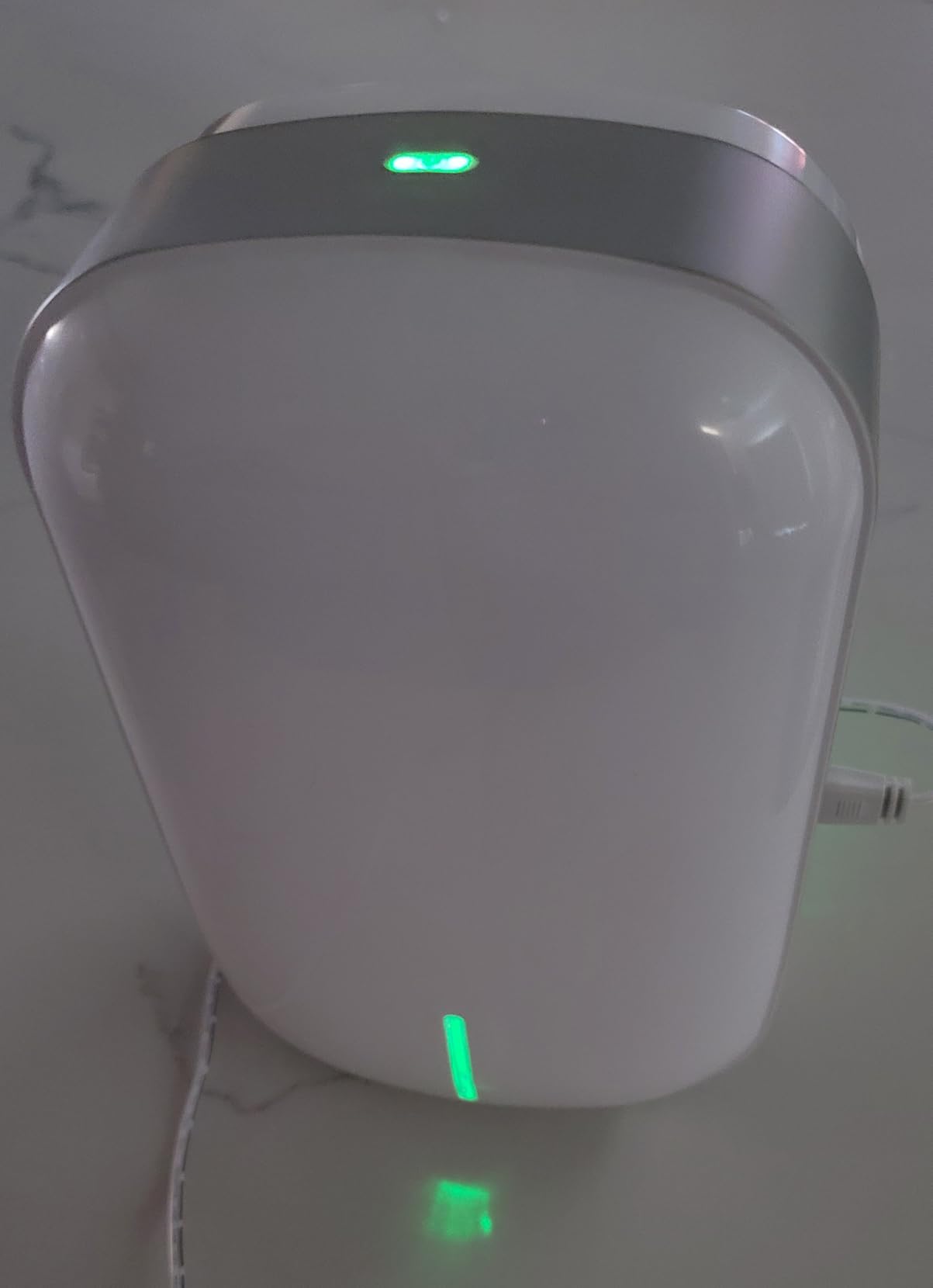 Mini Dehumidifier for Small Bathroom. Quiet. Auto Shut-OFF. Power Off Memory. Electric Dehumidifier for Small Space. Good for Bathroom Basement Bedroom Closet Safe Pantry RV Camper Yacht customer photo 2