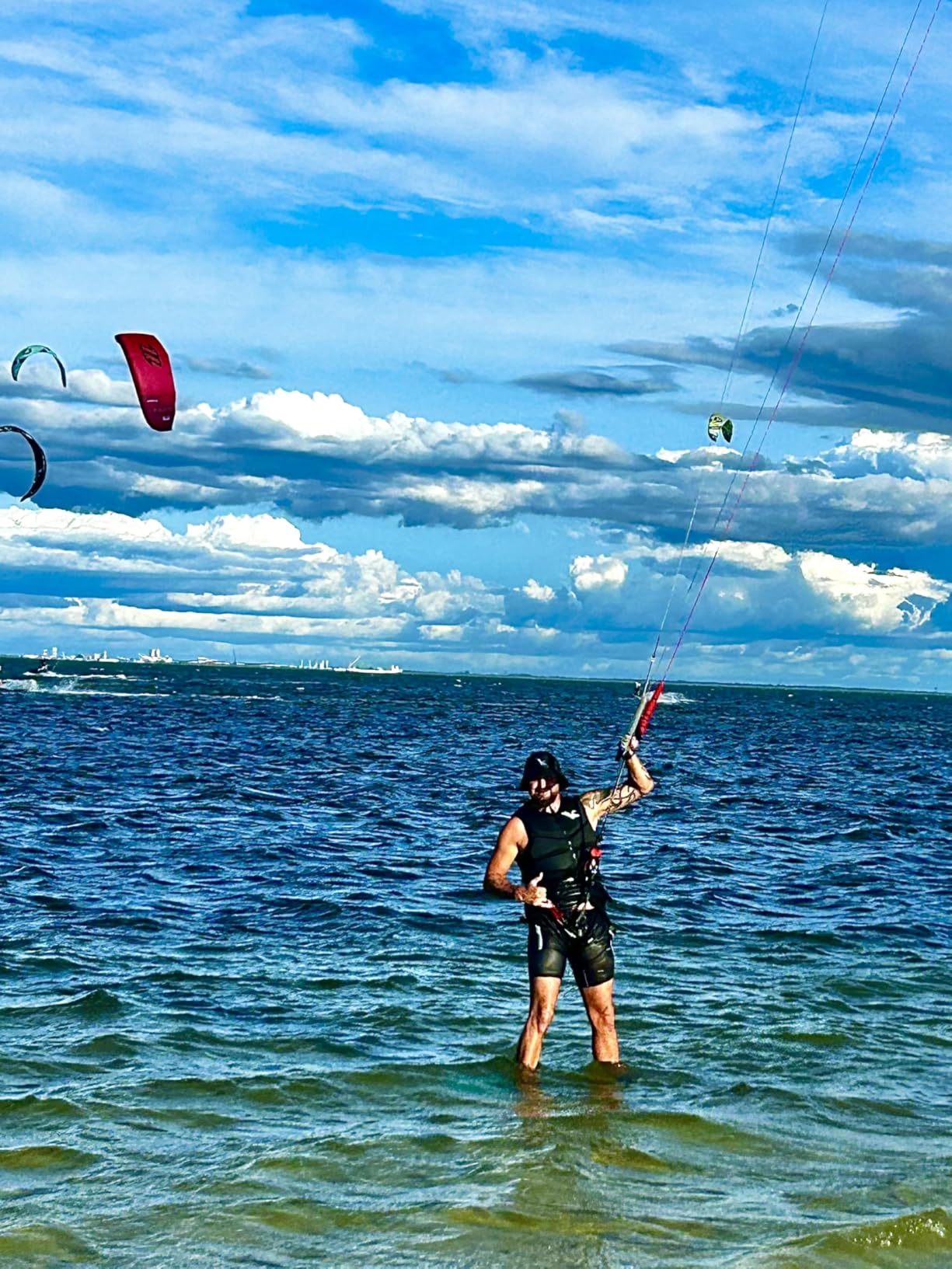 Impact Vest for Kitesurfing, Wakeboarding, Jet Ski – Lightweight Harness Compatible Water Sports Vest Men Women customer photo 2
