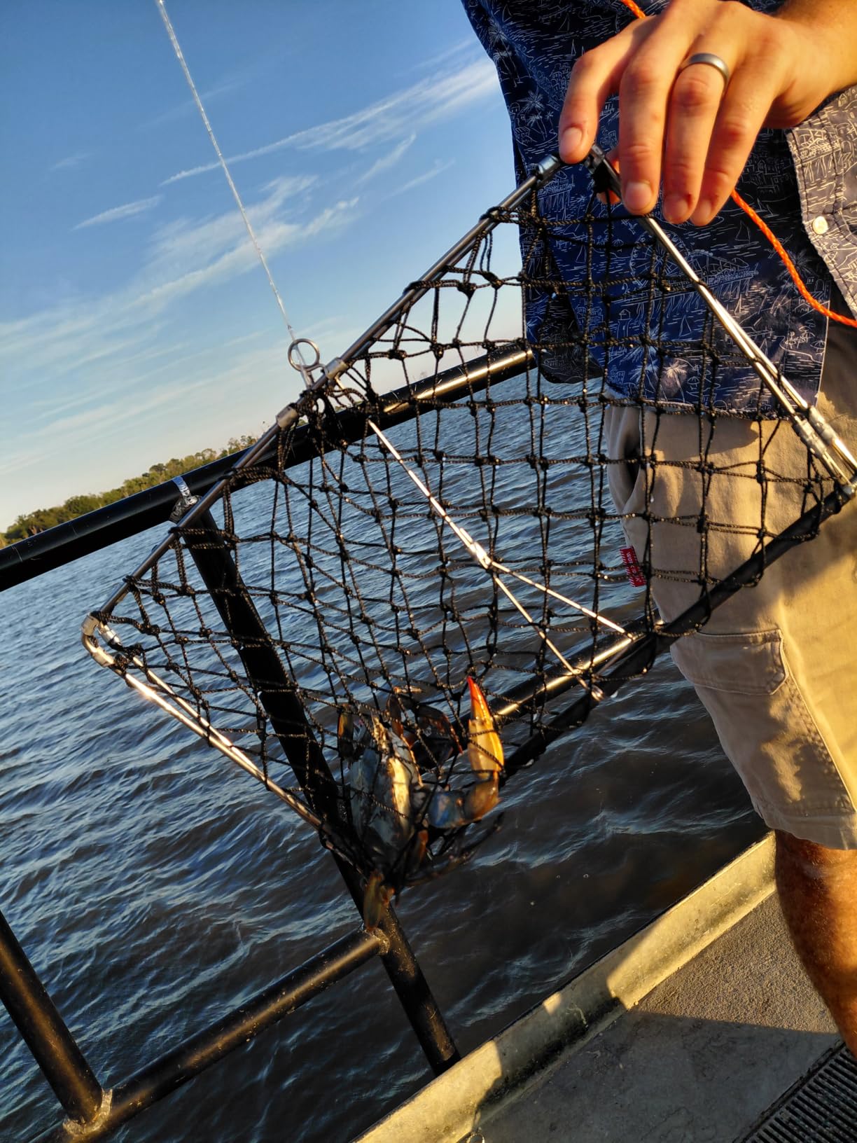 QualyQualy Castable Crab Trap Kit Foldable Crabbing Net w/Rope & Bait Clip customer photo 1