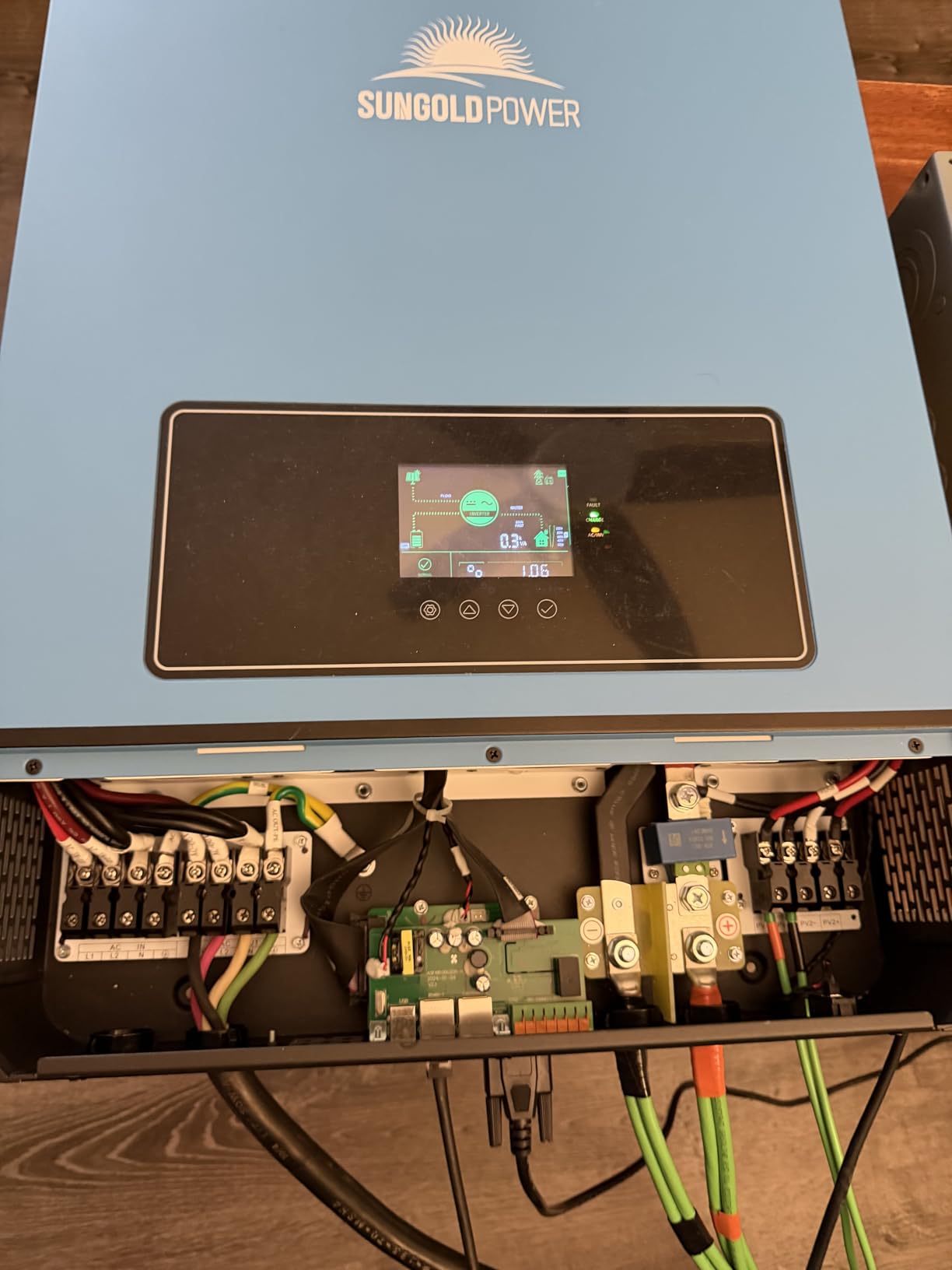 SUNGOLDPOWER 10000W 48V Solar Inverter, Built-in 2 MPPTs, Max 200A Battery Charging, Split Phase AC Input/Output 120V/240V(settable),Pure Sine Wave (BMS COMM) UL1741 SPH10048P customer photo 1