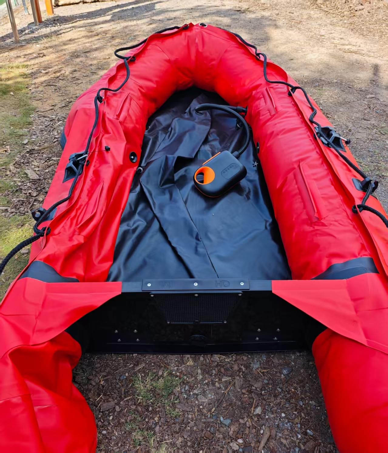 EXOCET Inflatable Dinghy Boat 2-8P USCG Alum Transom V-Hull 4Cham customer photo 1