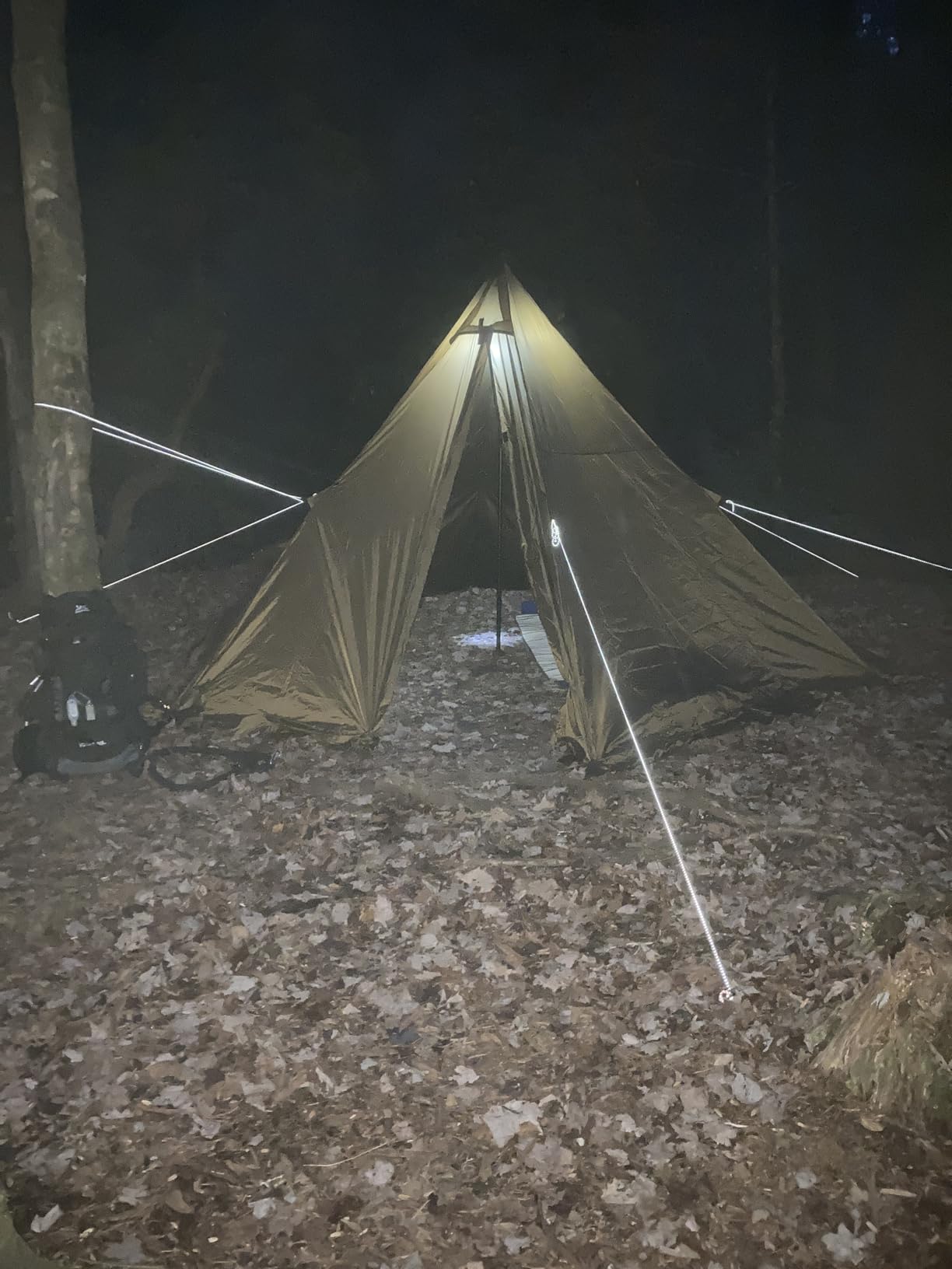 Hot Tent with Stove Jack, 2-4 Person 4 Season Tipi Tent for Camping customer photo 1