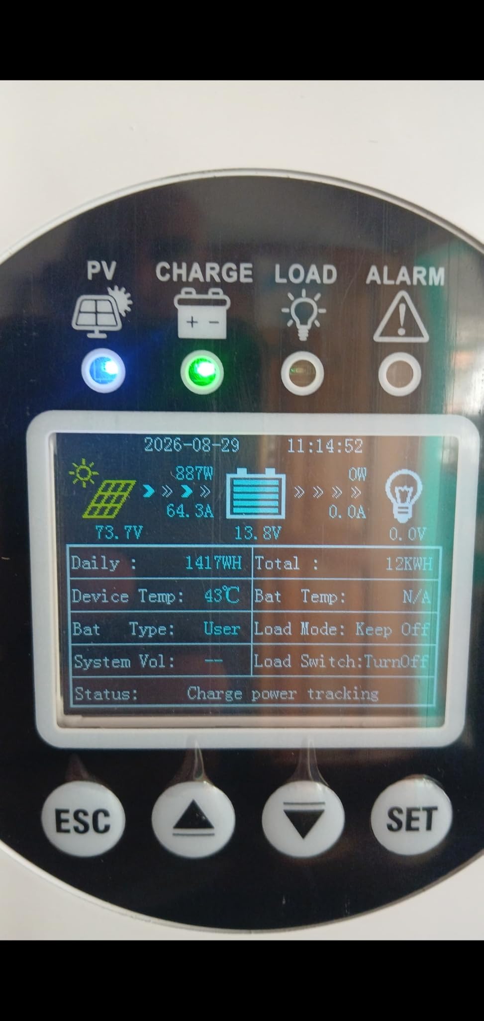 POWLAND 120A MPPT Solar Charge Controlle 12V/24V/36V/48V/60V/72V/84V/96V Auto,Max Input 230V Solar Charger, LCD Display Intelligent Regulator for AGM, Gel, Lithium ect customer photo 1