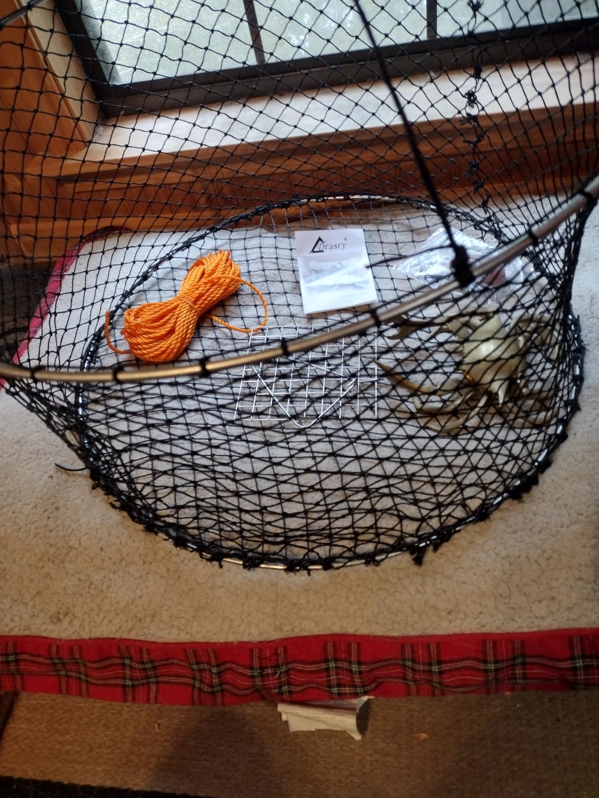Drasry Crab Ring Trap Two Ring Crab Kit with Harness and Bait Clip Fishing Crabbing Net for Board Kayak Dock and Pier Net customer photo 1