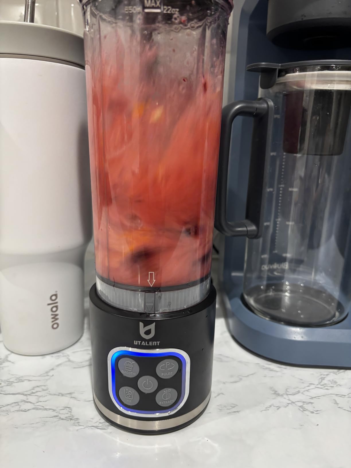 UTALENT Cordless Portable Blender, Ice Crush, 700W Motor, 25oz Cup, 4 Mode customer photo 2