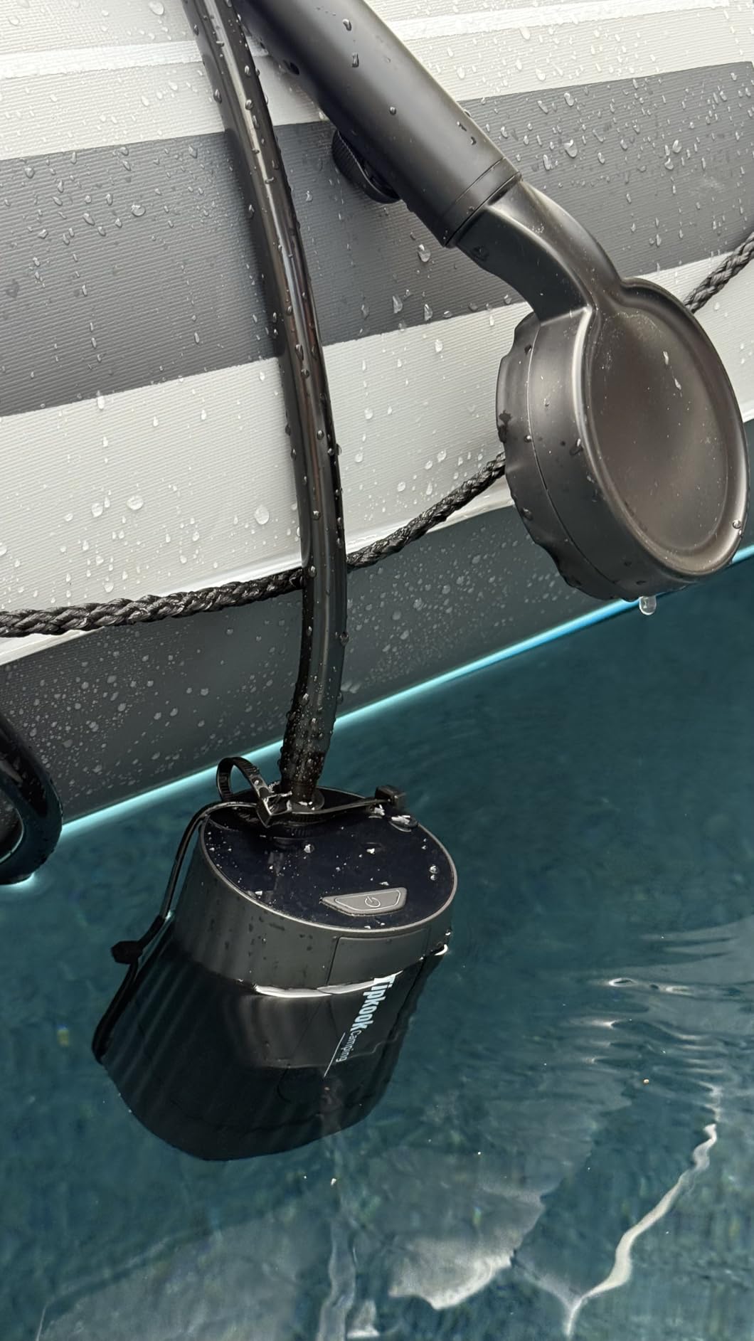 Portable Shower for Camping: 10000 mAh Rechargeable Shower, IPX8 Waterproof,High-Pressure Flow Camp Shower Pump,5-Speed Outdoor Shower with LED Display, Camping Gifts, Dog Bath, Hiking customer photo 1